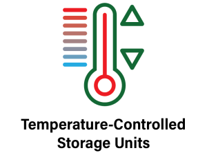 temperature-controlled storage units icon